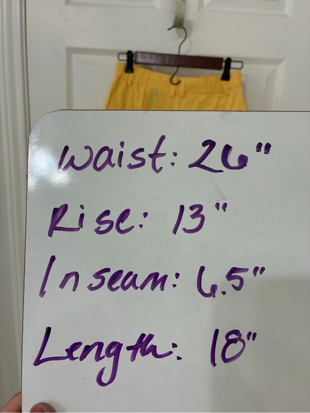 Karen Scott Yellow Tailored High-Waist Bermuda Shorts